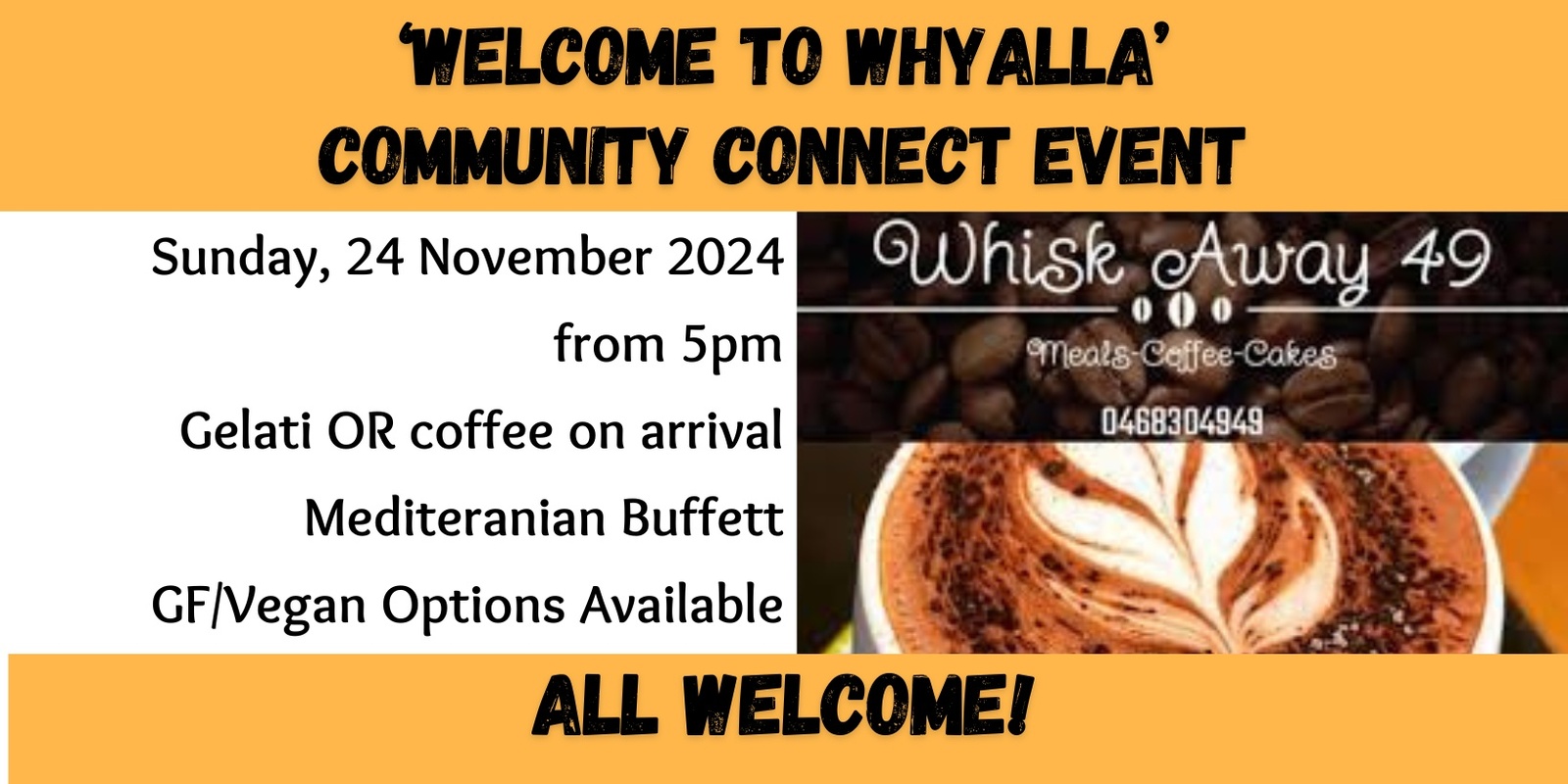 Banner image for Welcome to Whyalla Community Connect Event - 24 November 2024 