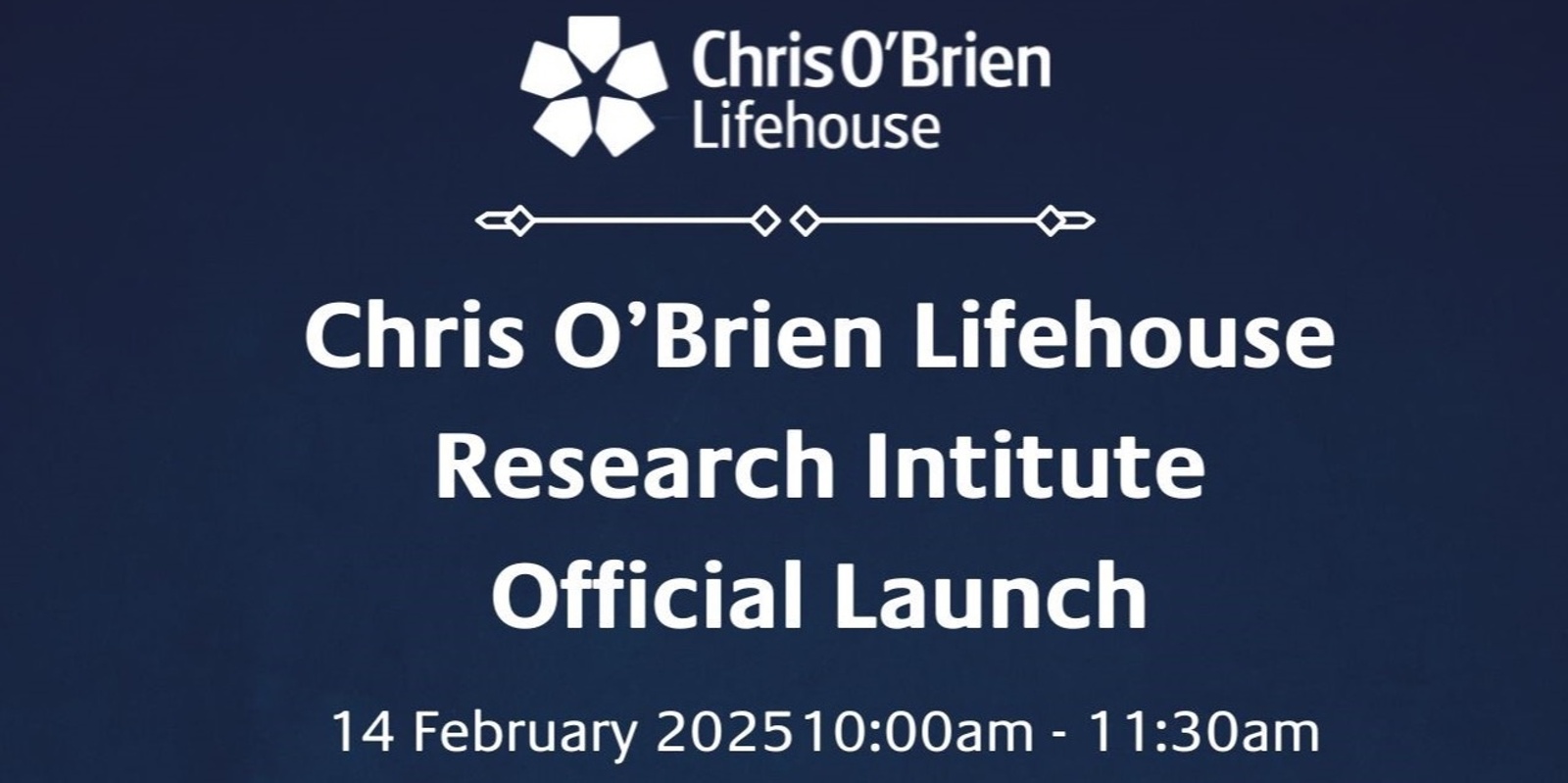 Banner image for Chris O'Brien Lifehouse Research Institute launch