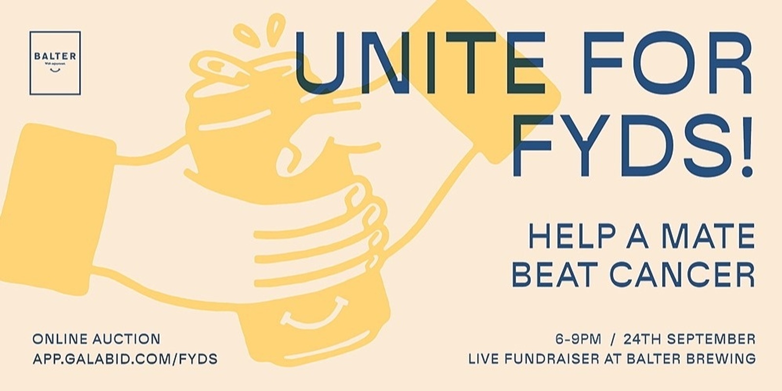 UNITE FOR FYDS! Help a mate beat cancer