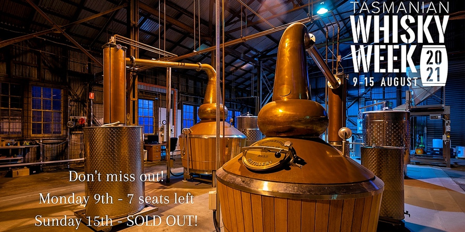 Banner image for Tas Whisky Week Northern Distilleries & Cooperage - Full Day Tour