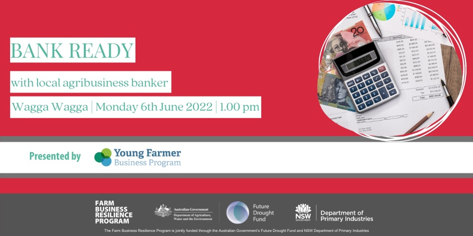 Banner image for Bank Ready- Wagga Wagga