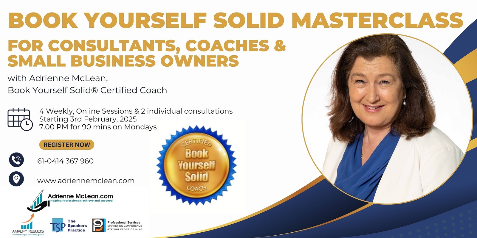 Banner image for Book Yourself Solid Masterclass 