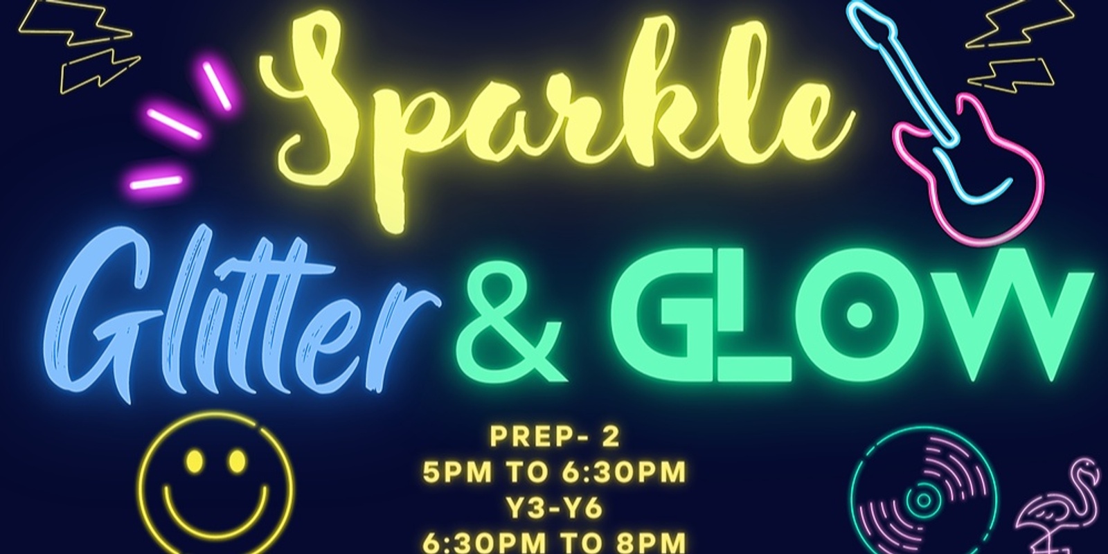 Sparkle Glitter & Glow Primary School Disco