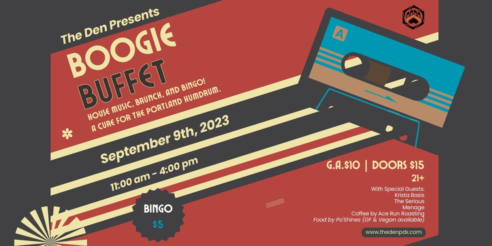 Banner image for BOOGIE BUFFET: House Music, Brunch, & Bingo