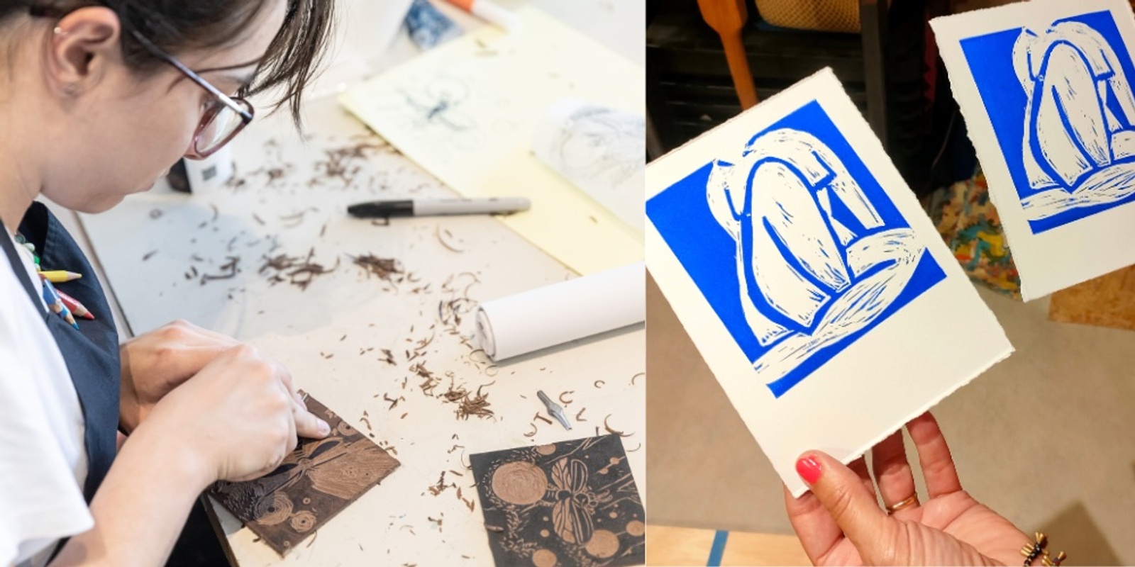 Banner image for Beginner Linocut Printing with Emilie