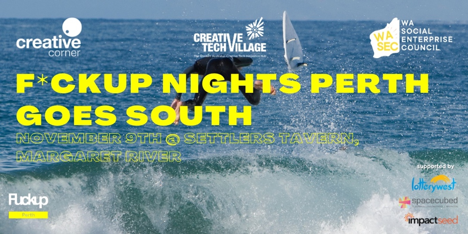 Banner image for F*ckup Nights Perth Goes South 