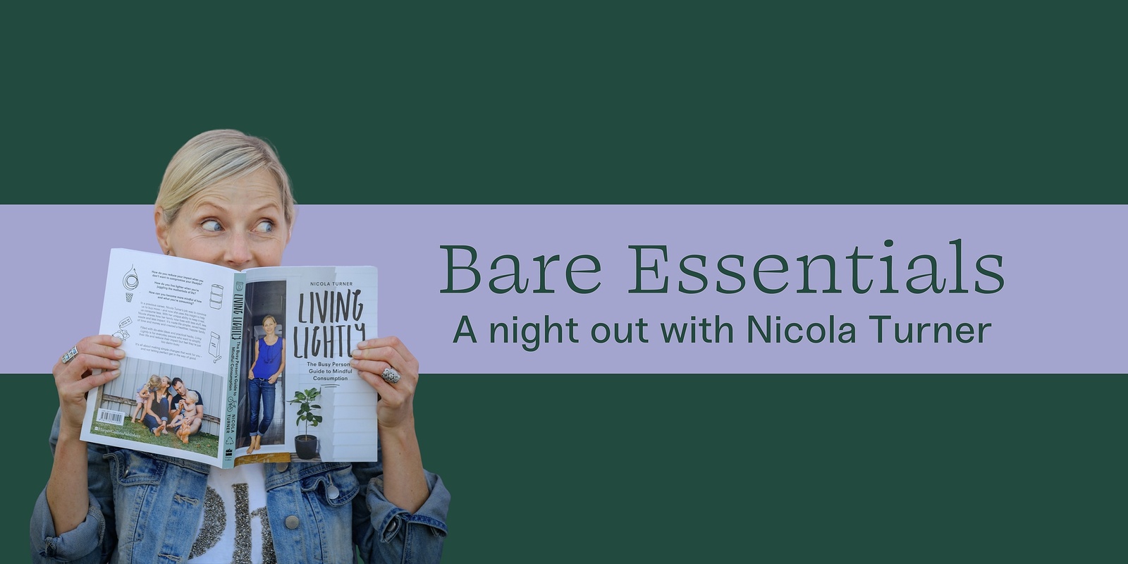 Banner image for Bare Essentials: A night out with Nicola Turner