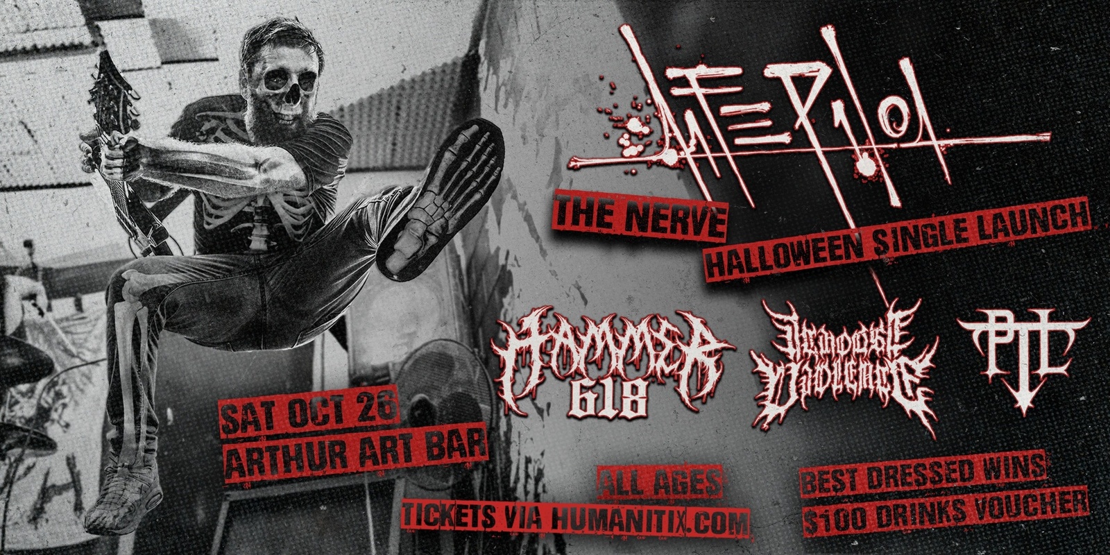 Banner image for Life Pilot 'The Nerve' Single Launch ft. Hammer618, I Choose Violence & PTL