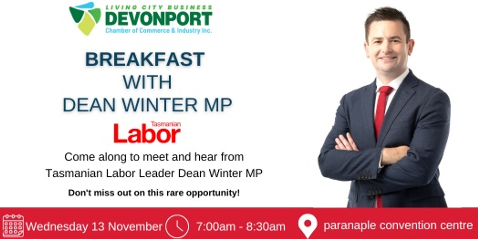 Banner image for 💥Breakfast with Dean Winter MP💥 