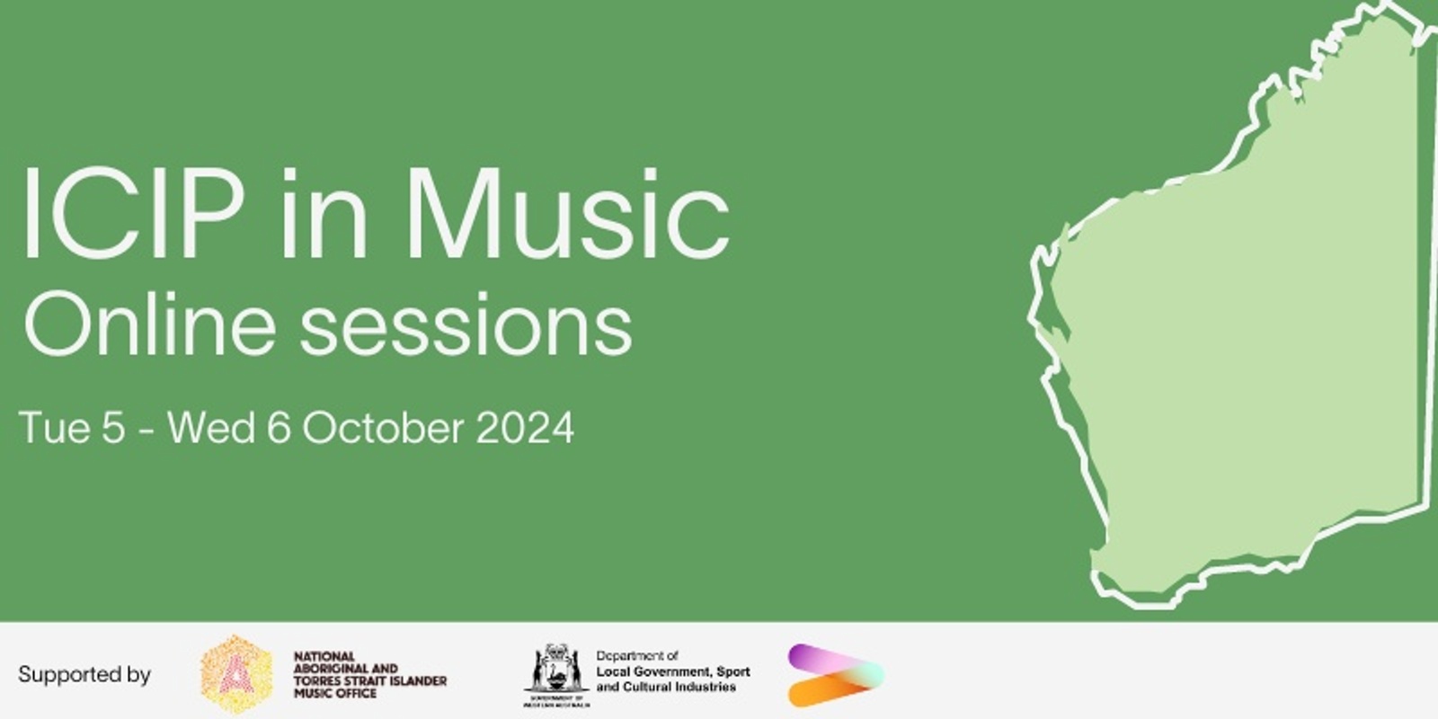 Banner image for ICIP in Music | Online sessions | Supported by NATSIMO and DLGSC