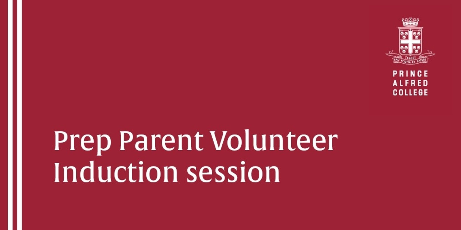 2024 Preparatory School Parent Volunteer Induction Session Humanitix   6c2l1lUCTNOQxMLNepGW