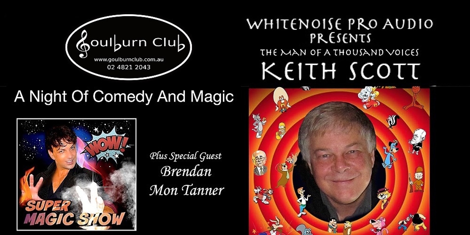 Banner image for A Night Of Comedy & Magic with Keith Scott & Brendan Mon Tanner