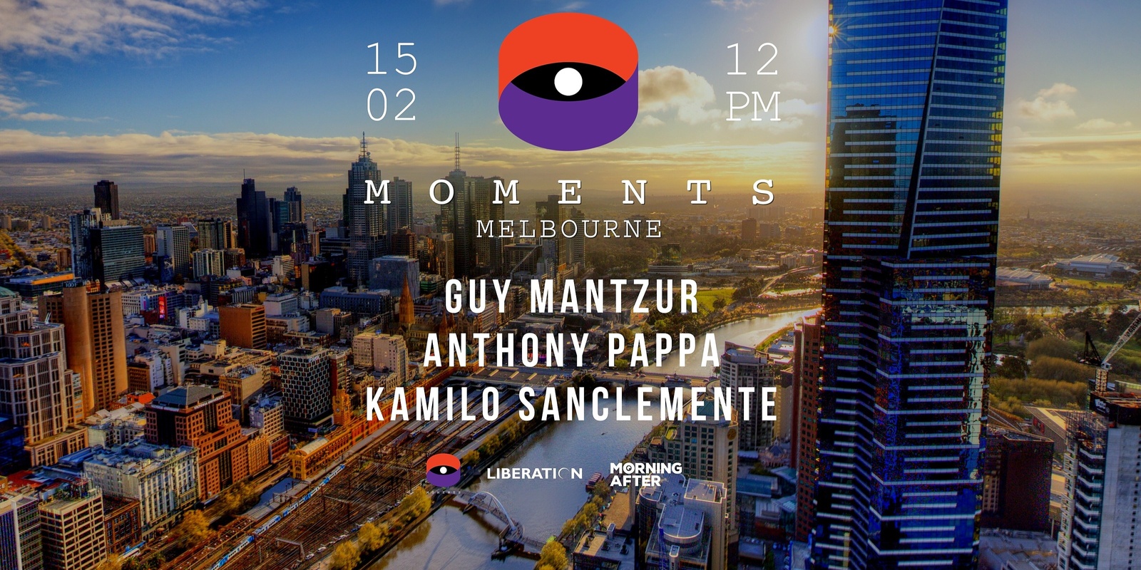 Banner image for Moments Melbourne 2025 (Guy Mantzur, Kamilo Sanclemente, Anthony Pappa)