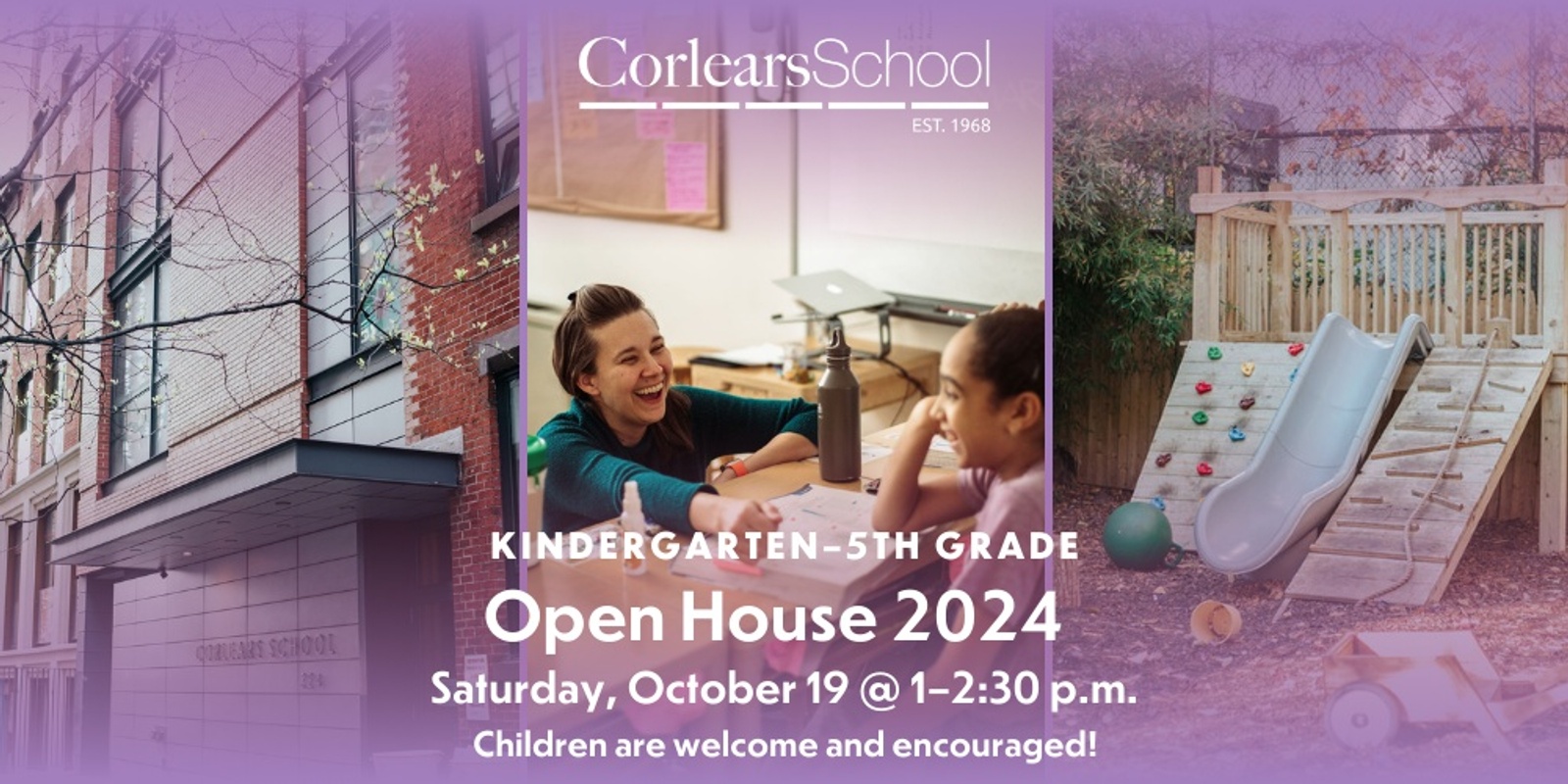 Banner image for Corlears School Open House 2024 — Kindergarten–Fifth Grade