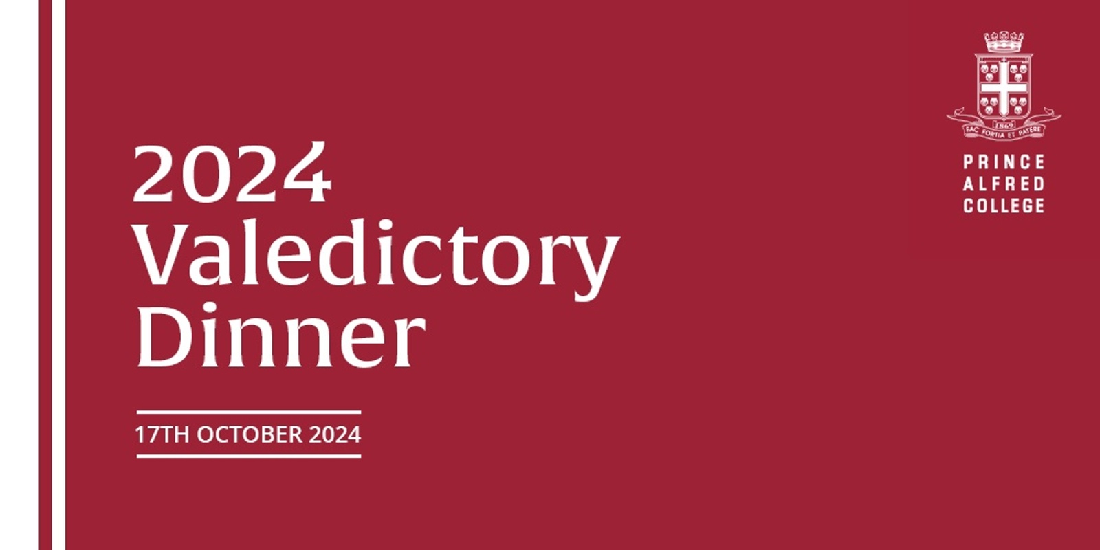 Banner image for 2024 Year 12 Valedictory Dinner 