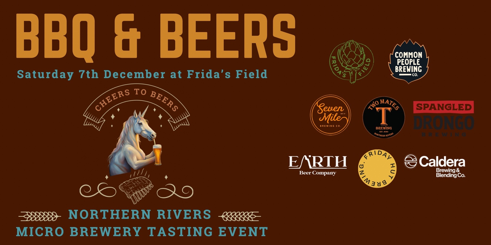 Banner image for Cheers to Beers Northern Rivers Micro-Brewery Tasting & BBQ Feast at Frida's Field