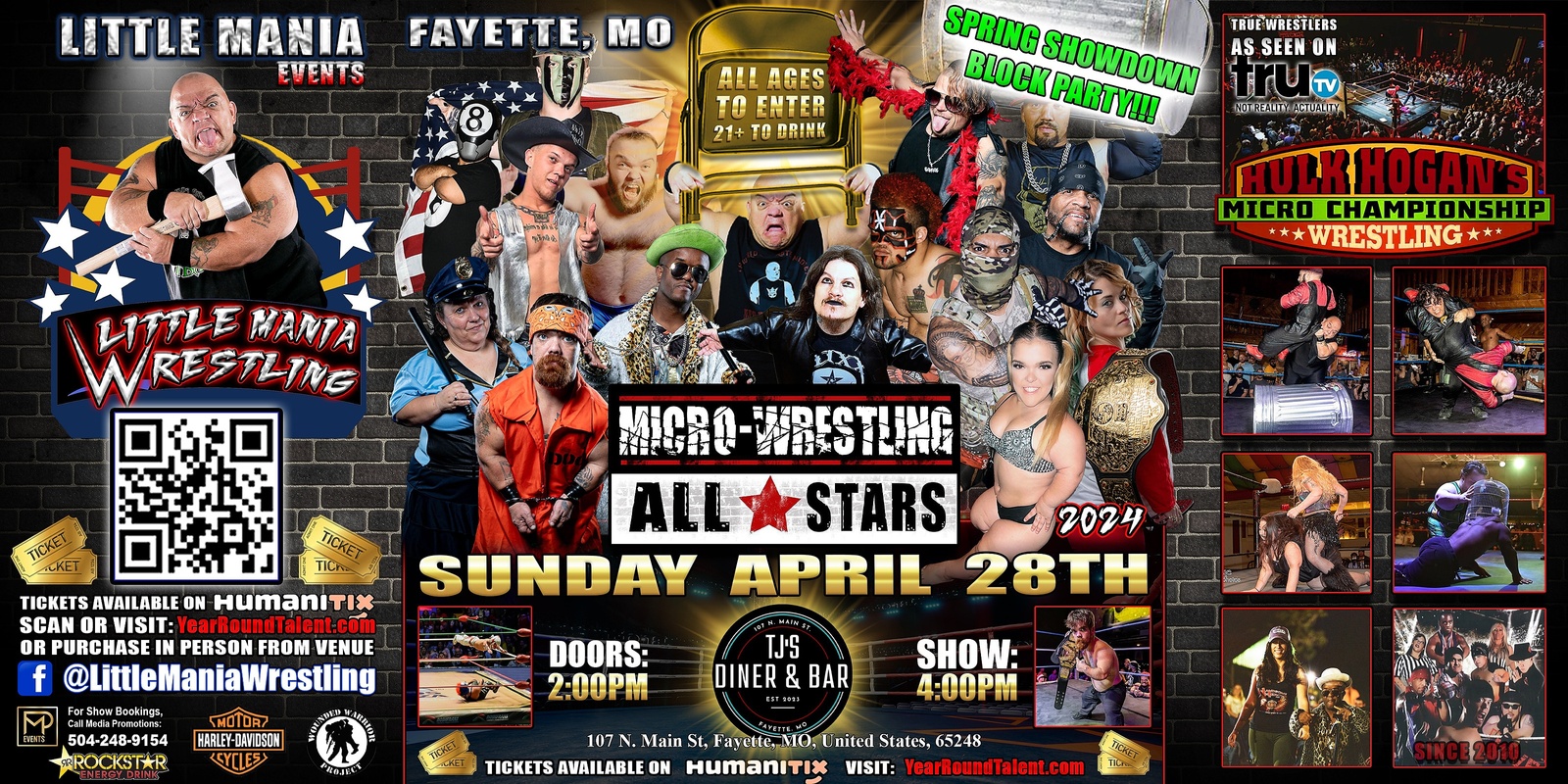 Banner image for Fayette, MO -- Micro-Wrestling All * Stars: Little Mania Rips Through the Ring!