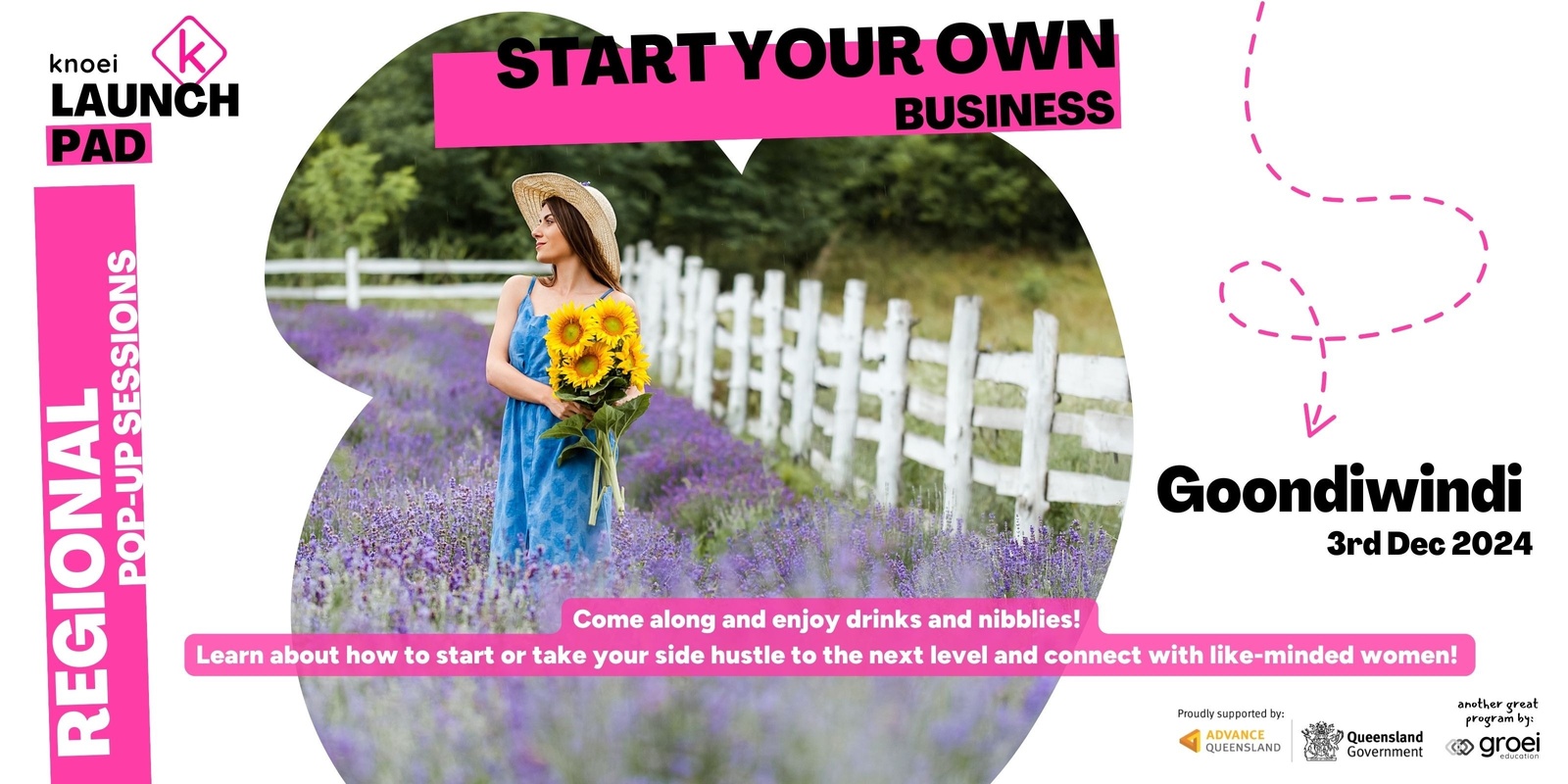 Banner image for Goondiwindi | Pop-Up Session – Knoei Launchpad: Inspiring Female Founders