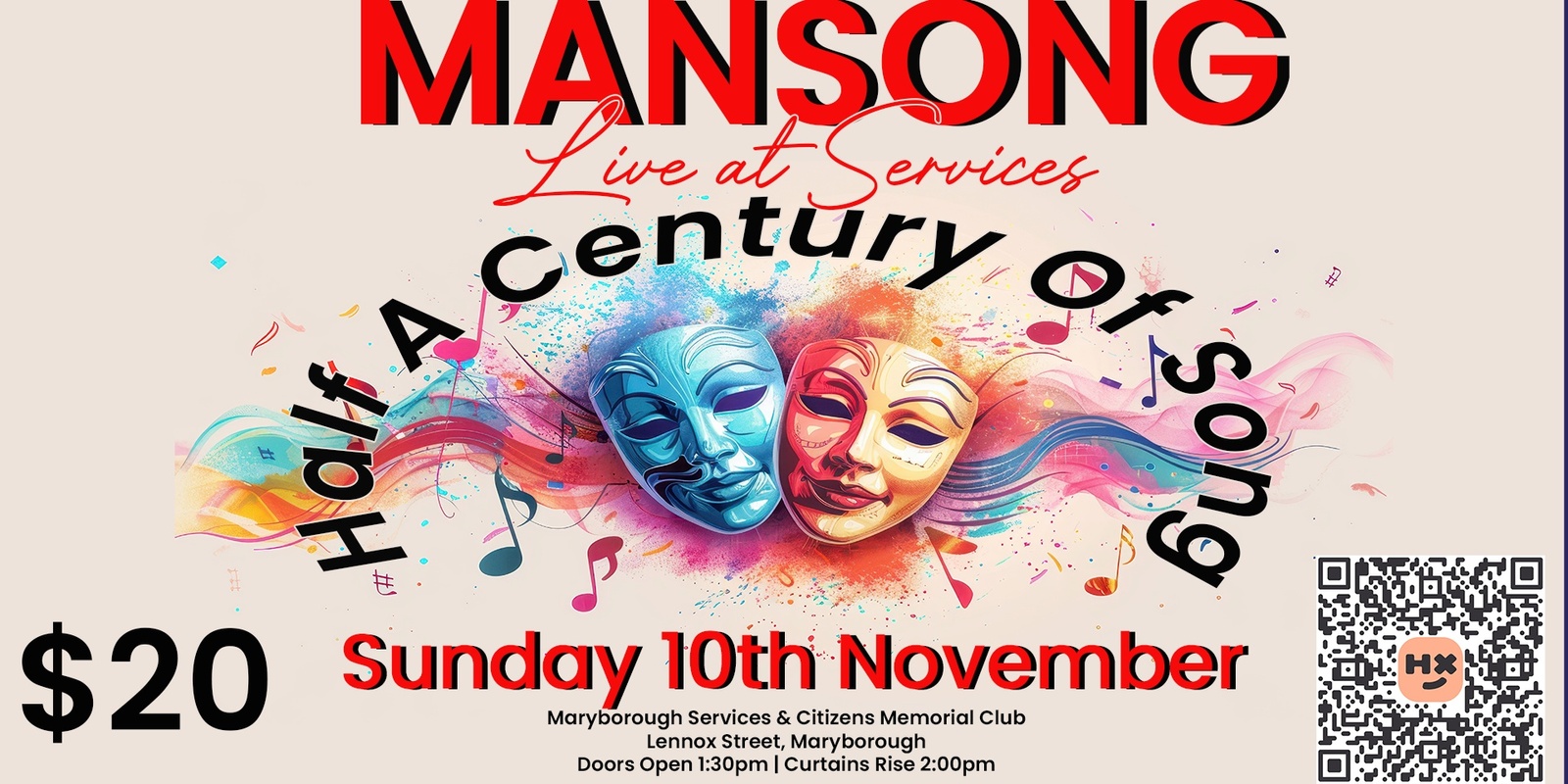 Banner image for MANSONG Live At Services - Half A Century Of Song