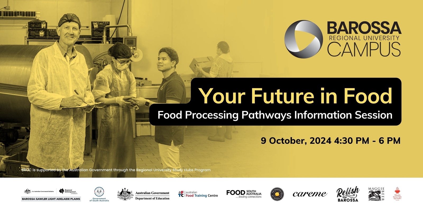 Banner image for Your Future in Food: Food Processing Pathways Info Session