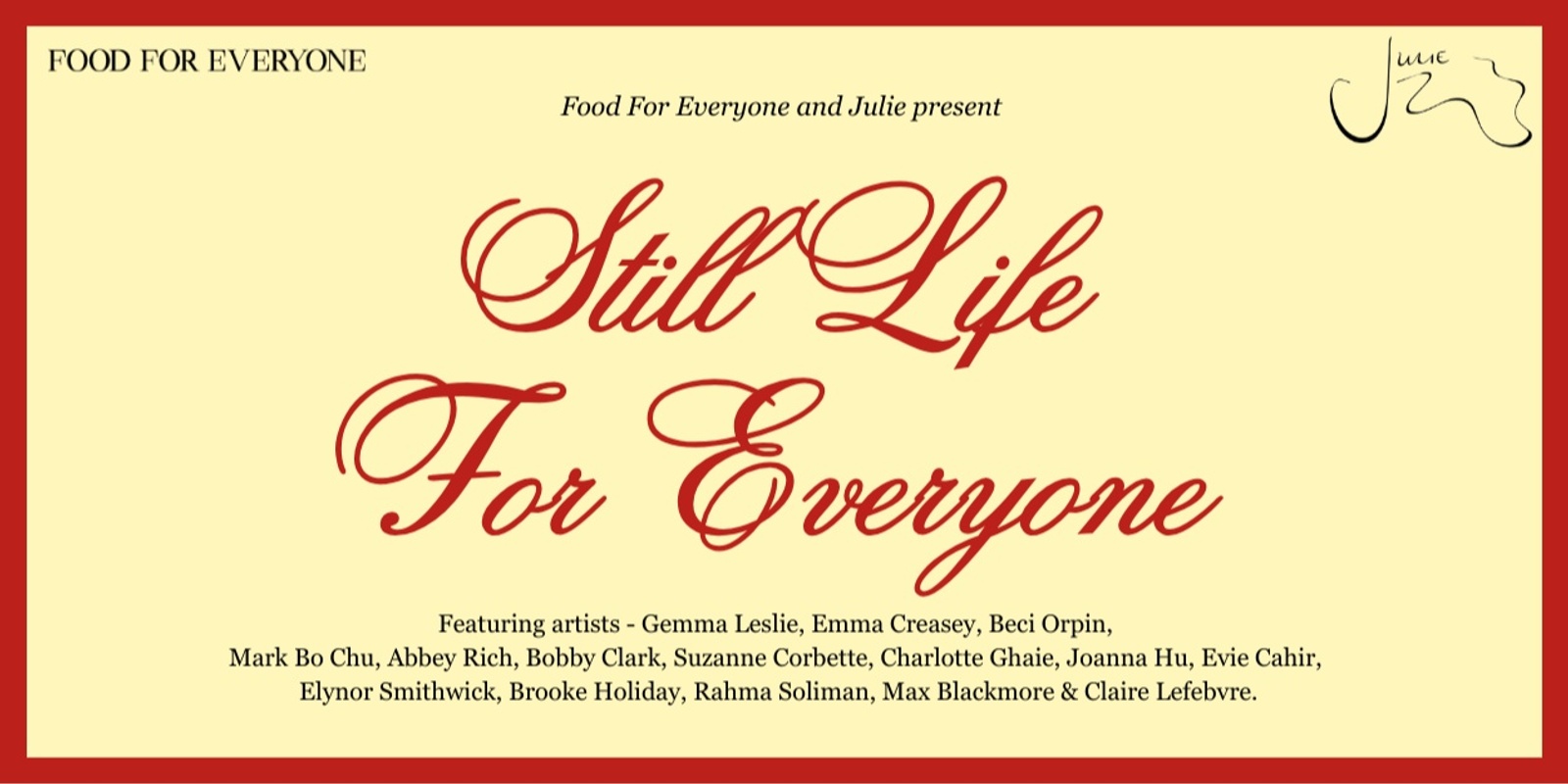 Banner image for Still Life For Everyone 