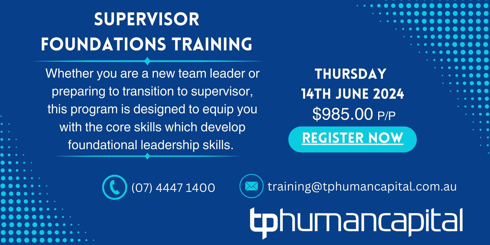 Banner image for Supervisor Foundations Training