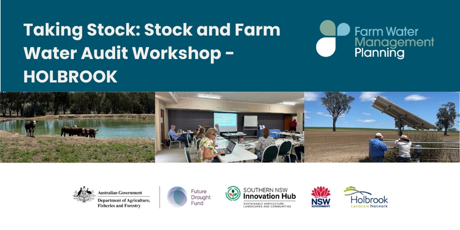 Banner image for Taking Stock: Stock and Farm Water Audit Workshop Holbrook