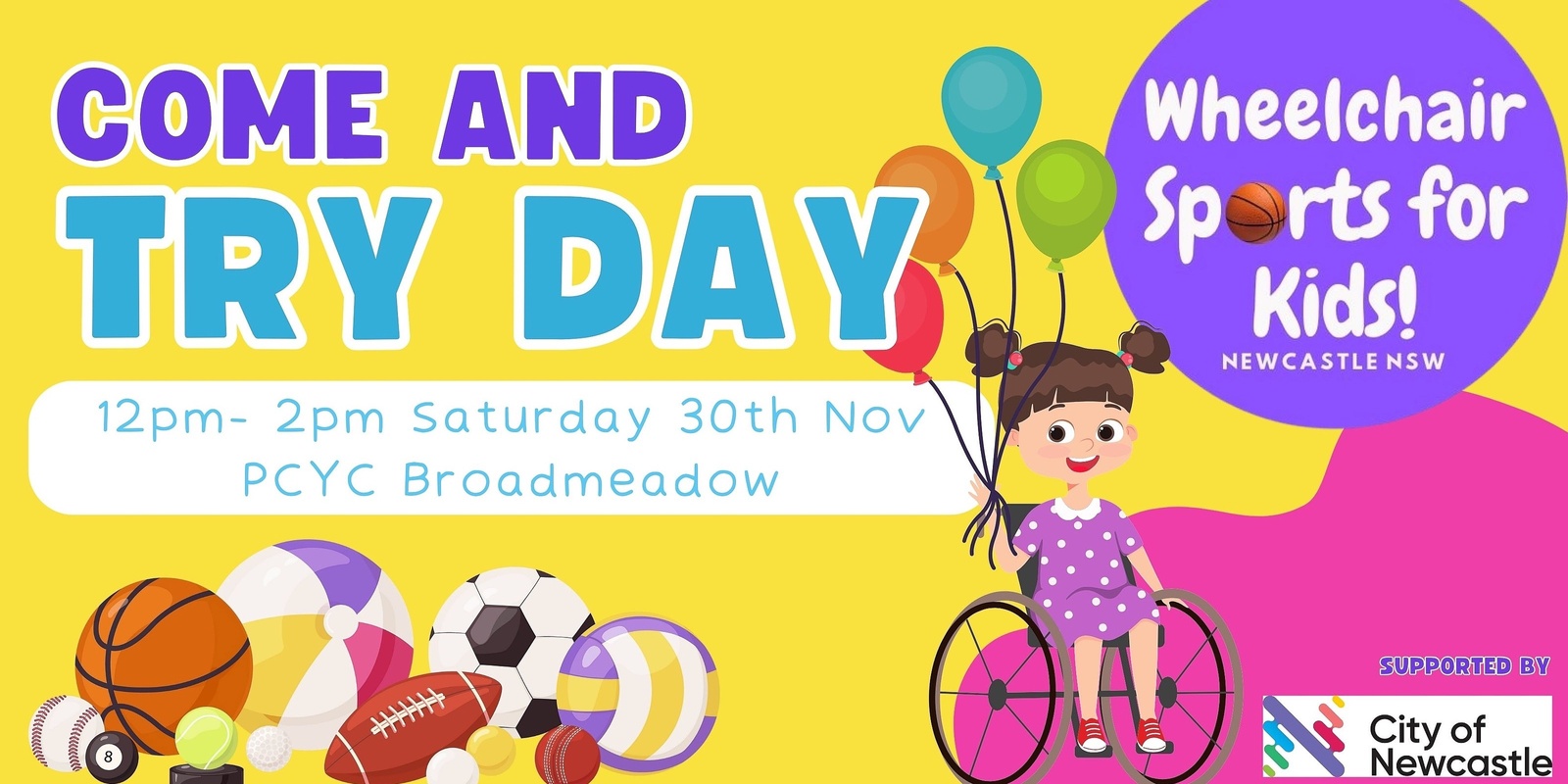 Banner image for Wheelchair Sports for Kids Come and Try Day