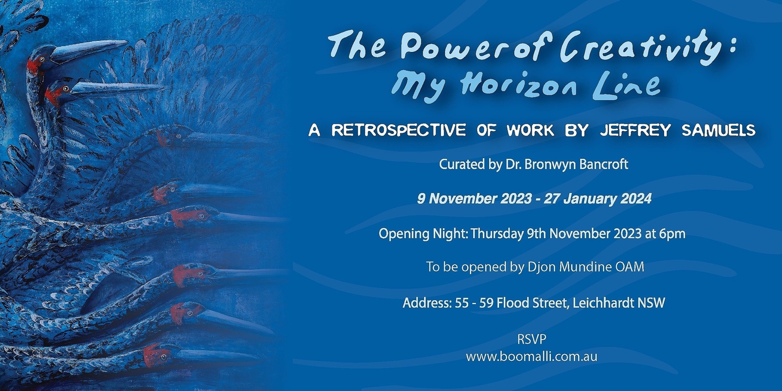 Banner image for Opening Night: The Power of Creativity: My Horizon Line - A retrospective of work by Jeffrey Samuels