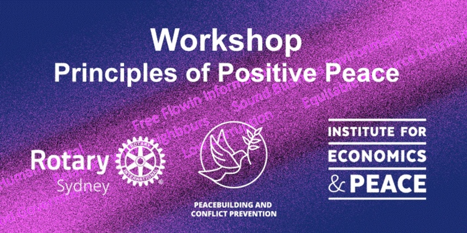 Banner image for Principles of Positive Peace Workshop