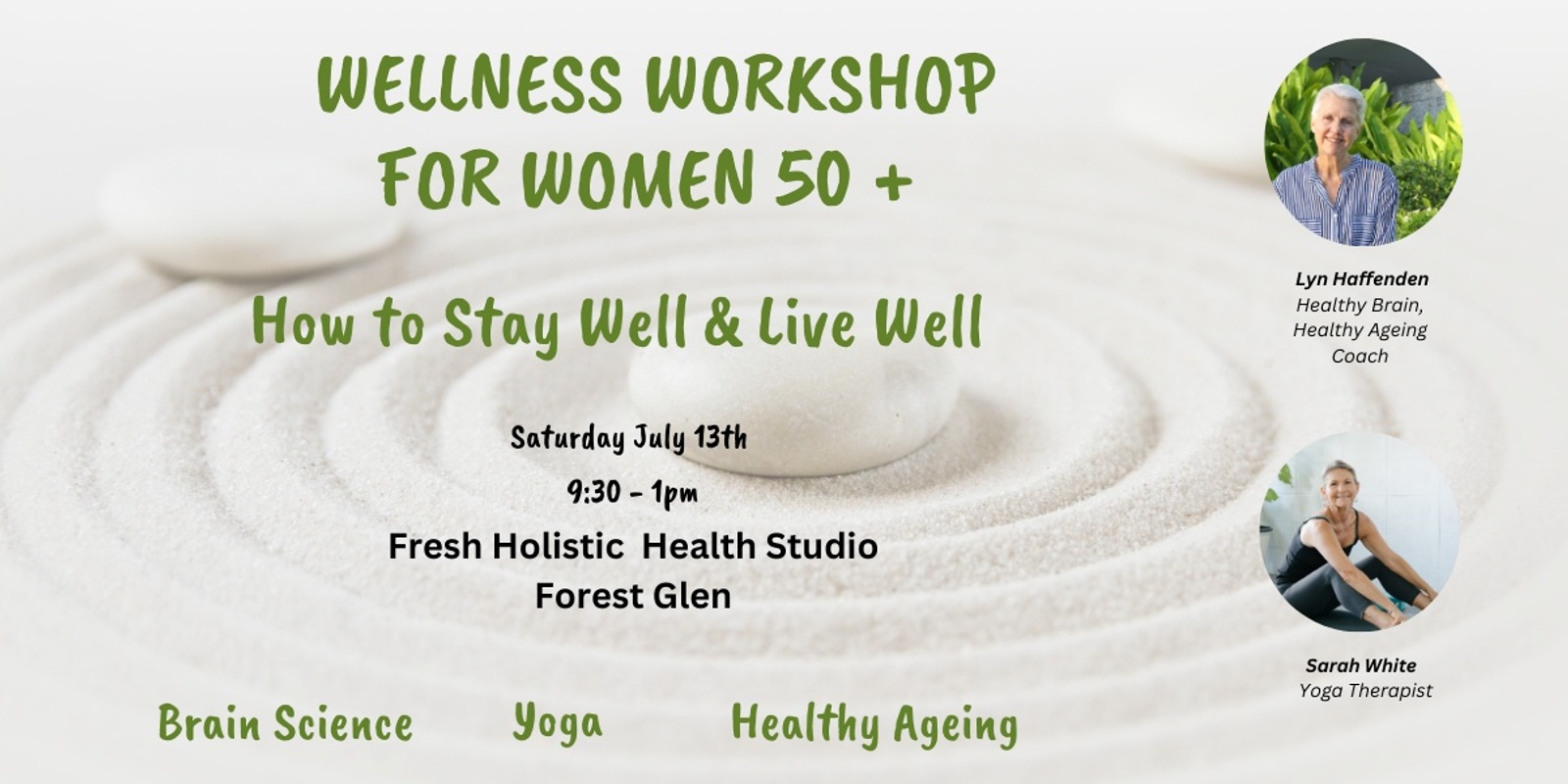 Banner image for Wellness Workshop for Women 50+ 'How to Stay Well & Live Well'