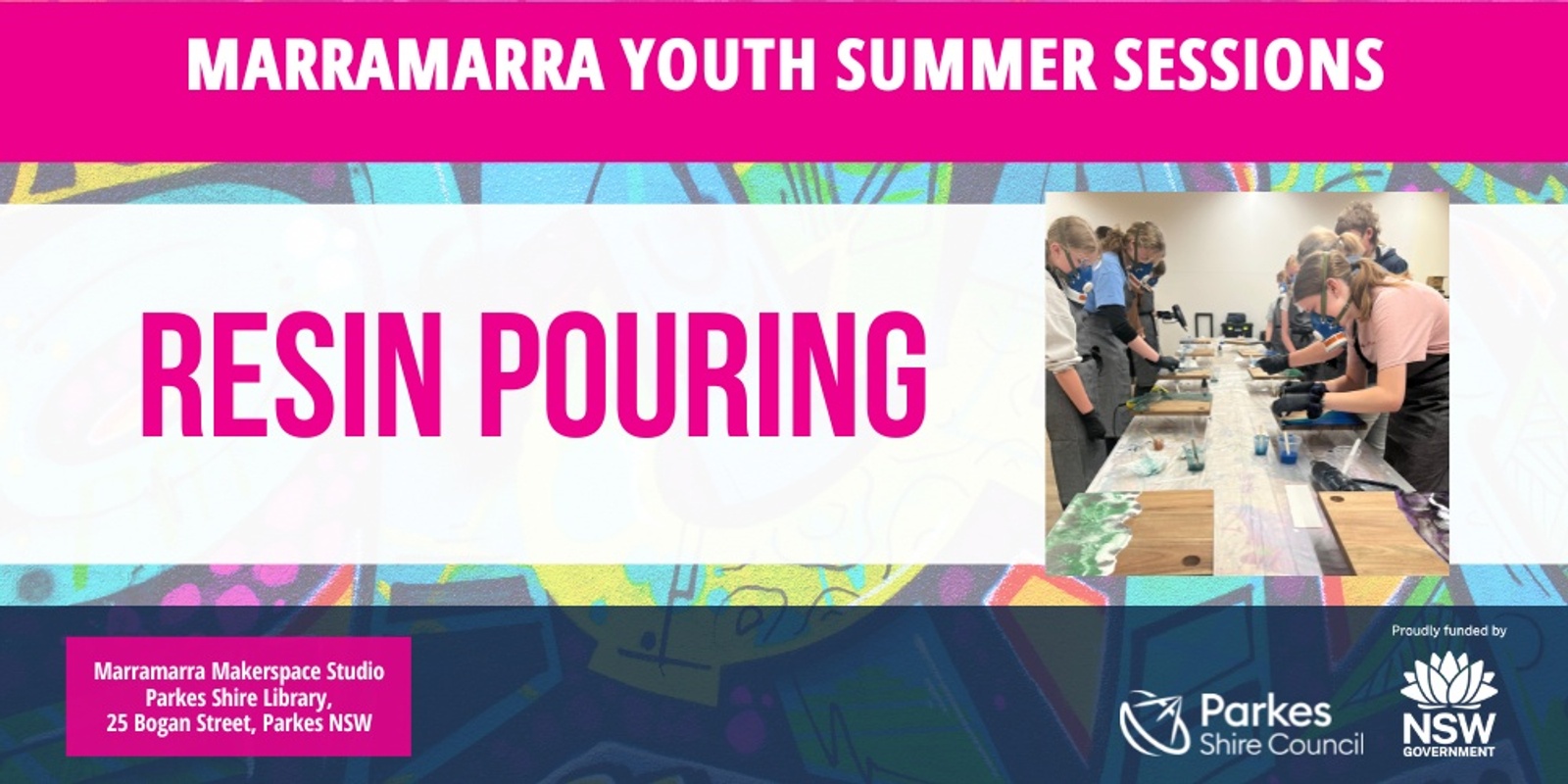 Banner image for Resin Pouring Workshop 2- Marramarra Youth Summer Sessions