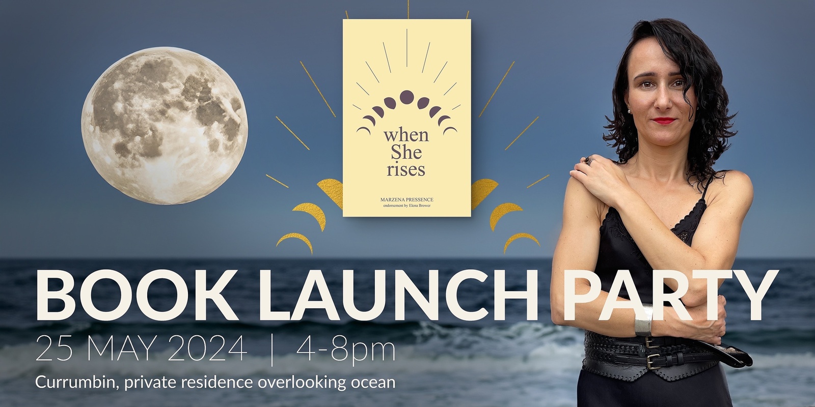 Banner image for “when She rises” - book launch party in Currumbin