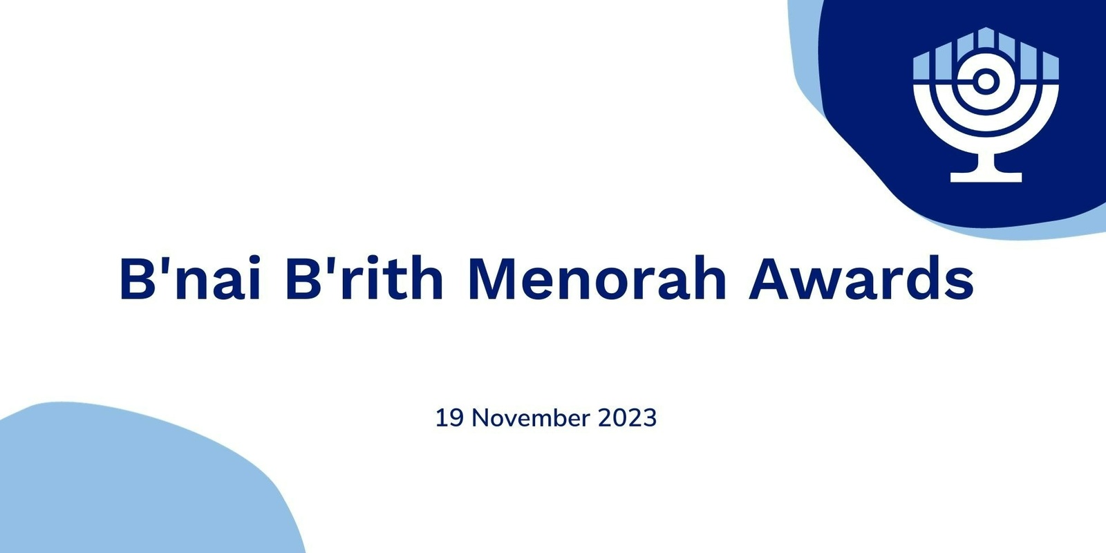 2023 B'nai B'rith Menorah Awards | Humanitix