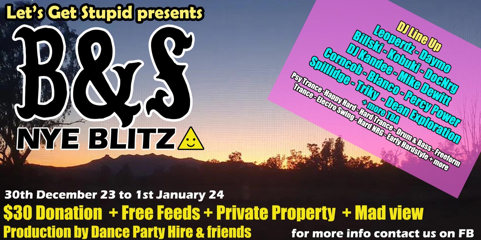 Banner image for Let's Get Stupid - NYE B&S Blitz