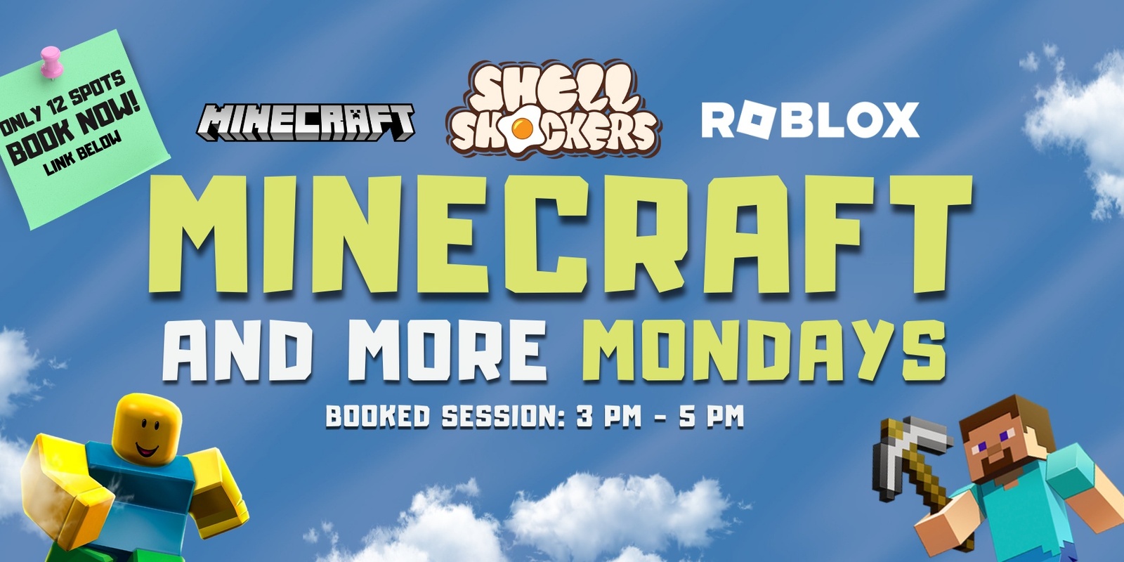 Banner image for Minecraft and More Monday's (Term 2 Booking)