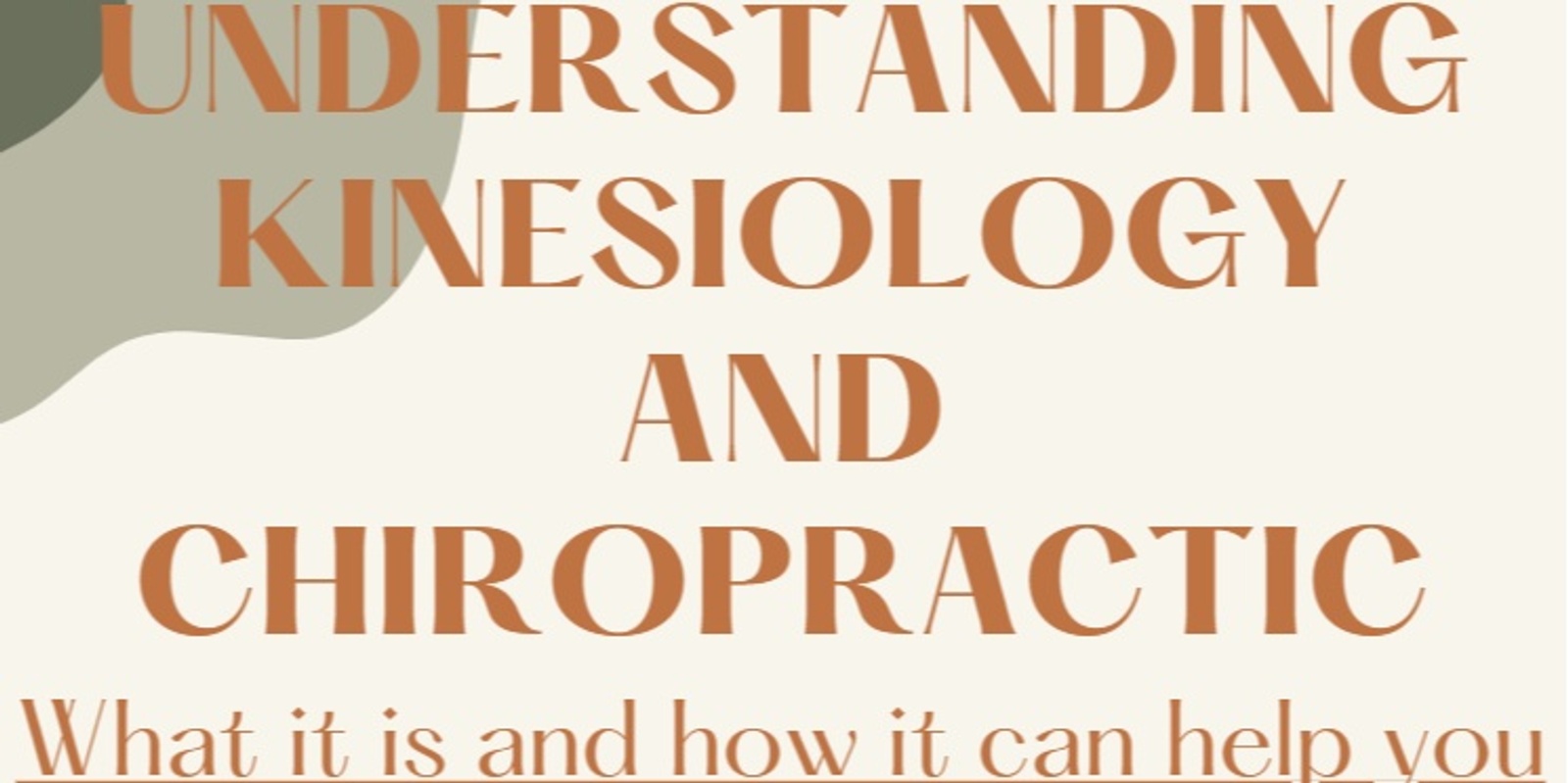 Banner image for Understanding Kinesiology and Chiropractic