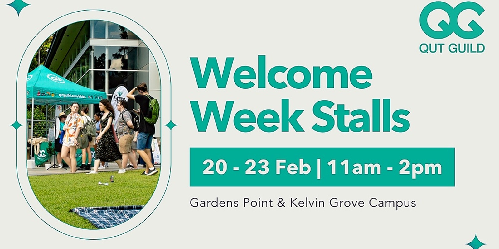 Banner image for QUT Guild Welcome Week Stalls | Gardens Point and Kelvin Grove
