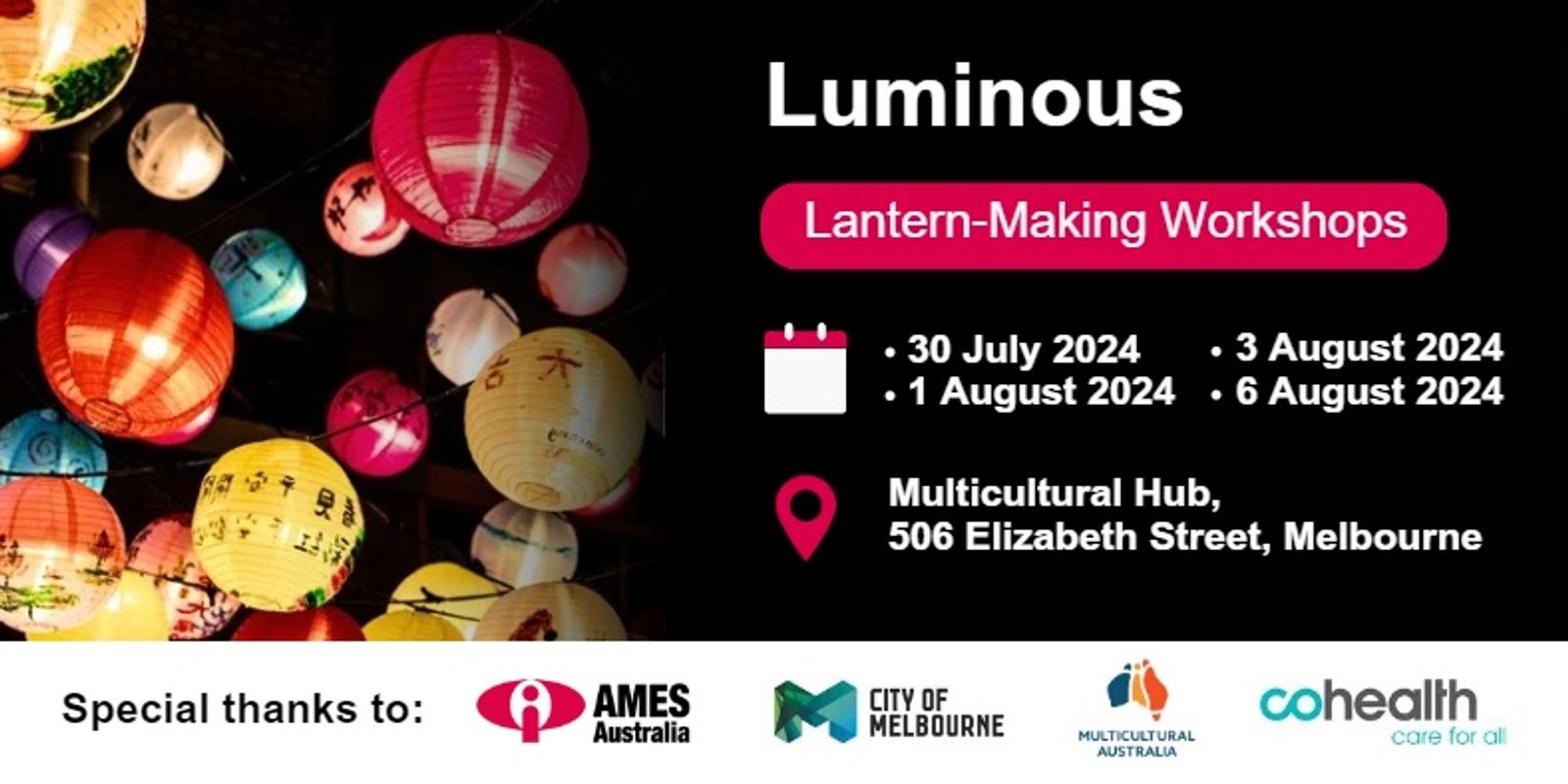 Banner image for Luminous lantern-making workshops