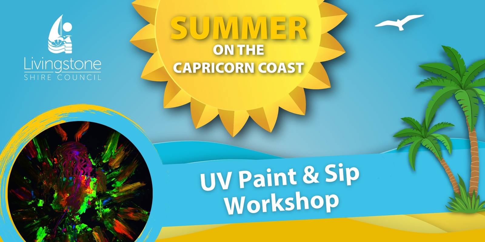 Banner image for UV Paint & Sip Workshop