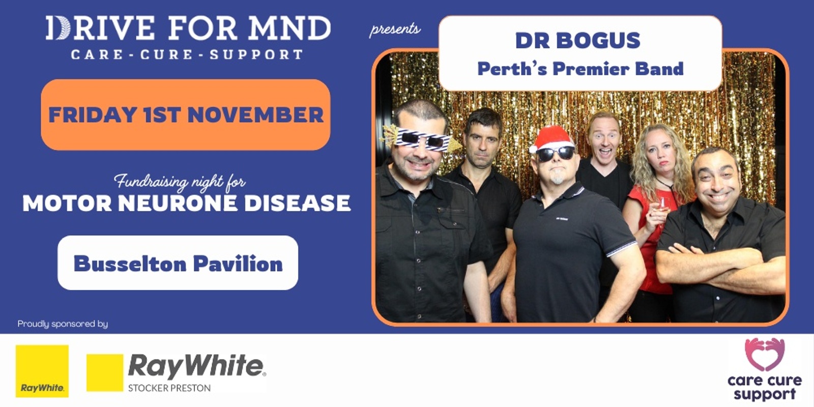 Banner image for Drive for MND Fundraising Night - Busselton Pavilion 