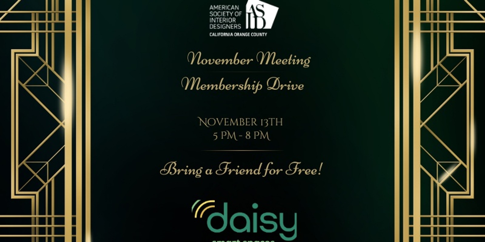 Banner image for ASID OC November Meeting & Membership Drive