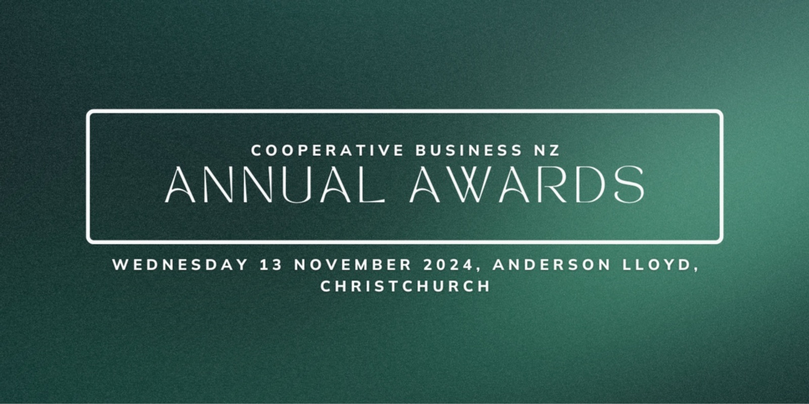 Banner image for Cooperative Business NZ Annual Awards 2024