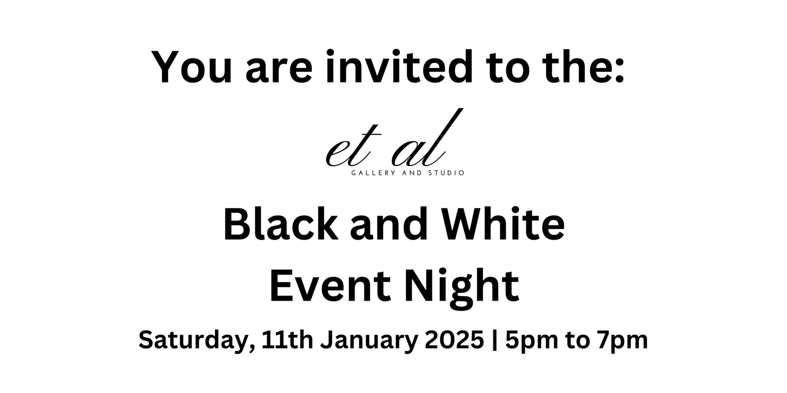 Banner image for Black and White Event Night