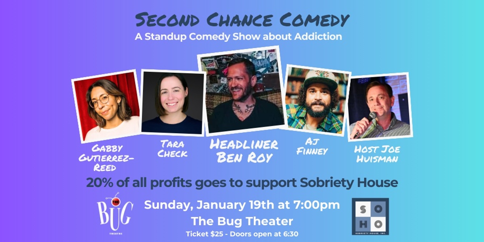 Banner image for Second Chance Comedy: A Standup Comedy Show about Addiction