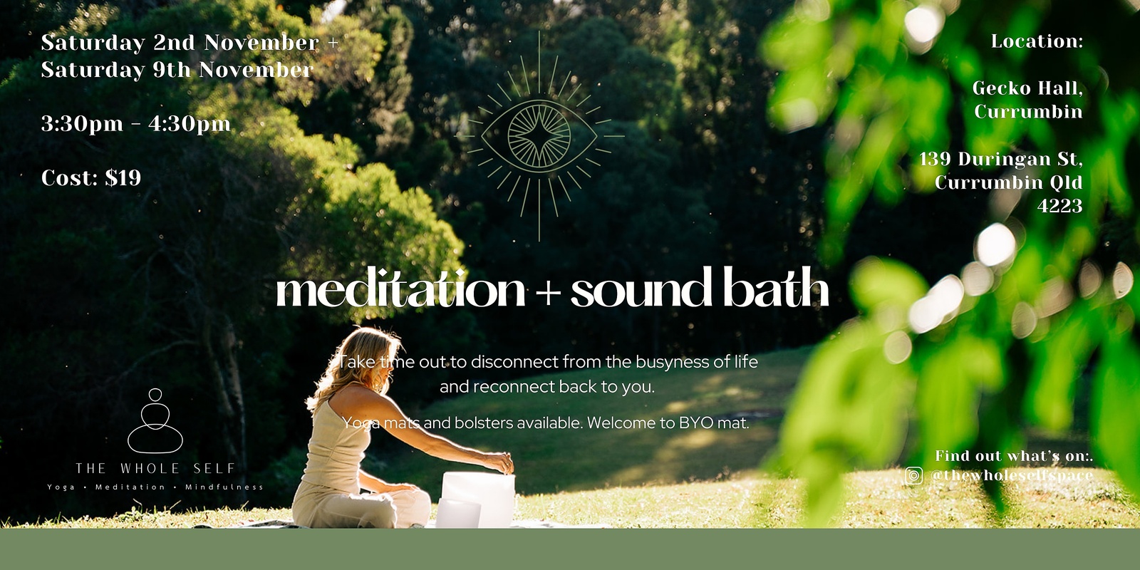 Banner image for Meditation + Sound Bath