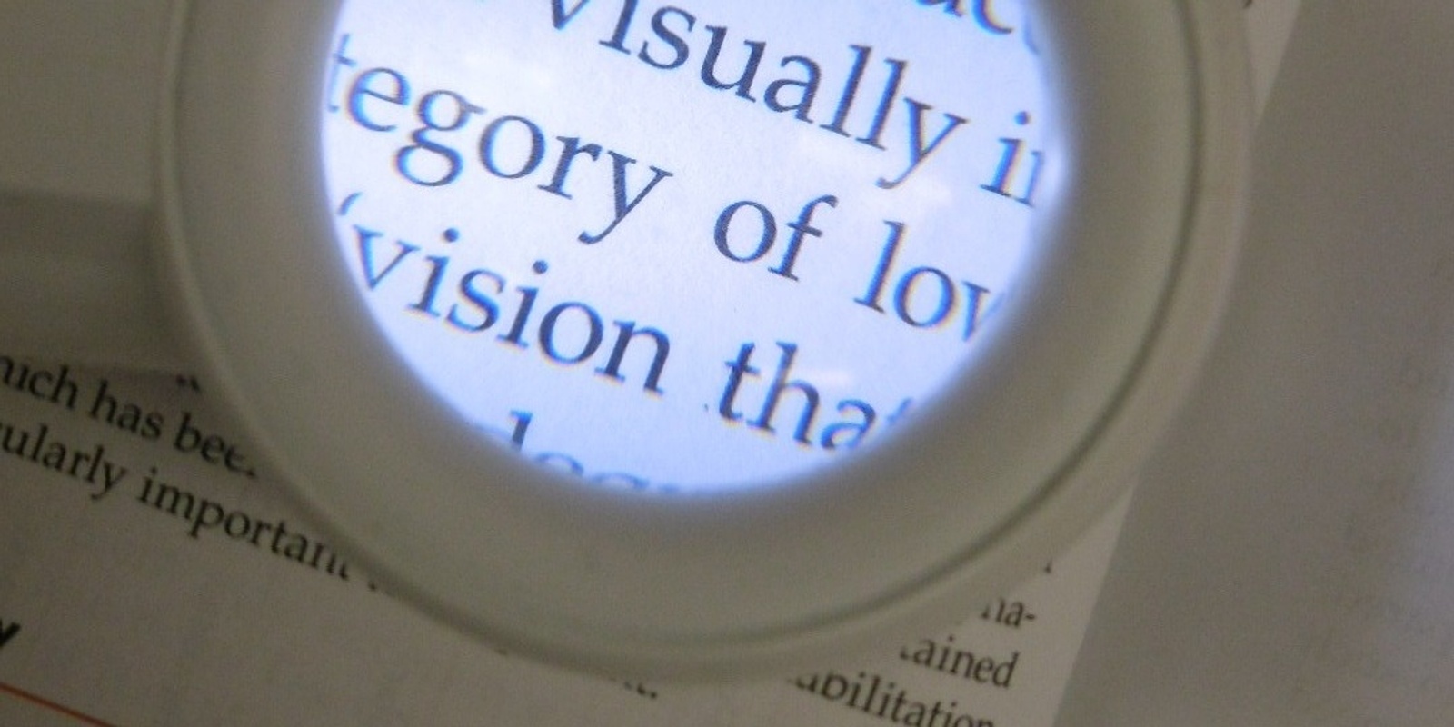 Banner image for Assistive Technology with Low Vision
