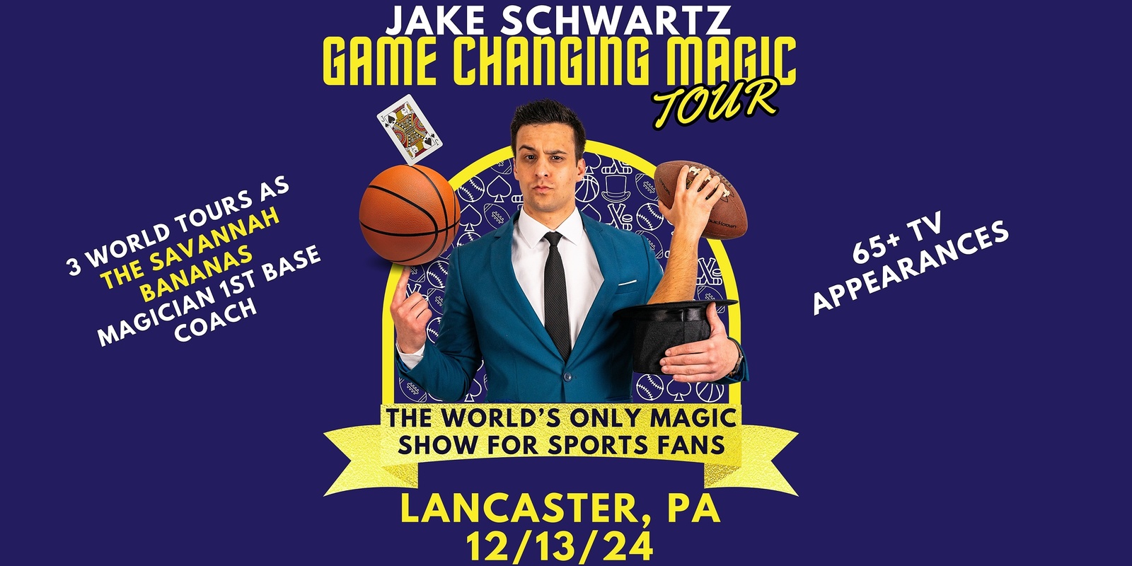 Banner image for The Game Changing Magic Tour: A Magic Show For Sports Fans - Lancaster, PA 12/13/24