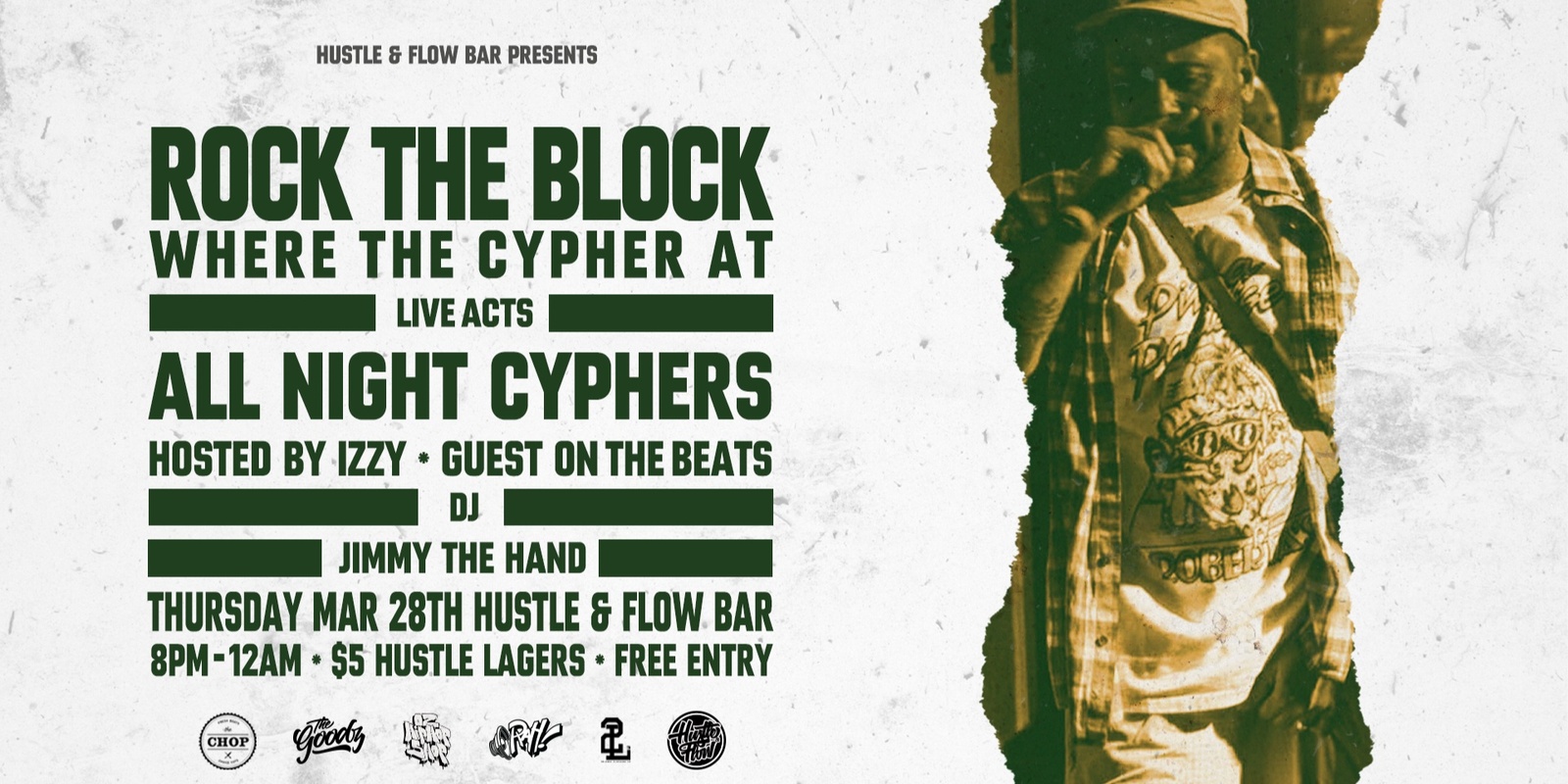 Banner image for ROCK THE BLOCK - ALL NIGHT CYPHERS