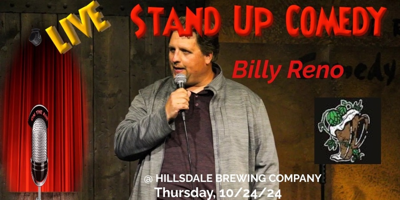 Banner image for Comedy Night At Hillsdale Brewing Company